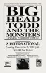 Big Head Todd And The Monsters at Z International Original Poster